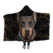 Load image into Gallery viewer, Doberman Love Wearable Travel Blanket-Home Decor-Blankets, Doberman, Dogs, Home Decor-2