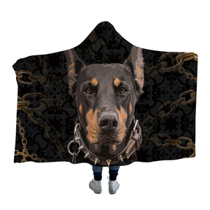 Doberman Love Wearable Travel Blanket-Home Decor-Blankets, Doberman, Dogs, Home Decor-2