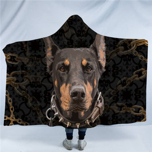 Doberman Love Wearable Travel Blanket-Home Decor-Blankets, Doberman, Dogs, Home Decor-9