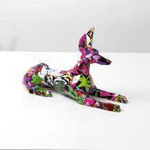 Load image into Gallery viewer, Image of a stunning multicolor doberman statue in Blend B