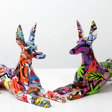 Load image into Gallery viewer, Image of two stunning multicolor doberman statues