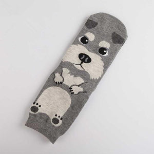 Doggo Love Womens Cotton SocksSocksMini Schnauzer