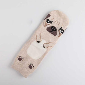 Doggo Love Womens Cotton SocksSocksPug