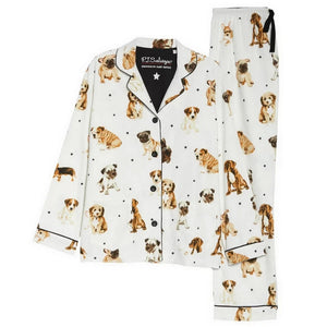 Doggo Mama Love Women's Cotton Pajamas-Apparel-Apparel, Chihuahua, Dachshund, Dogs, English Bulldog, French Bulldog, Jack Russell Terrier, Pajamas, Pug, Rottweiler, Siberian Husky-13