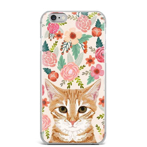 Doggos in Bloom iPhone Cases - Series 1Cell Phone AccessoriesCat - OrangeFor iPhone X
