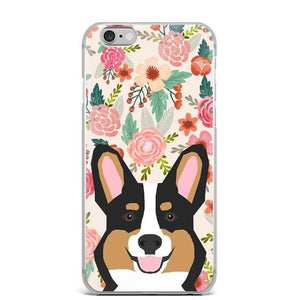Doggos in Bloom iPhone Cases - Series 1Cell Phone AccessoriesCorgi - Sable / Black / TricolorFor iPhone 7