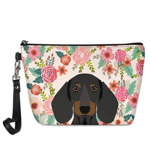 Doggos in Bloom Make Up BagAccessoriesDachshund