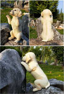 Double Wave Labrador Garden Statue-Home Decor-Dogs, Home Decor, Labrador, Statue-3