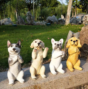 Double Wave Labrador Garden Statue-Home Decor-Dogs, Home Decor, Labrador, Statue-6