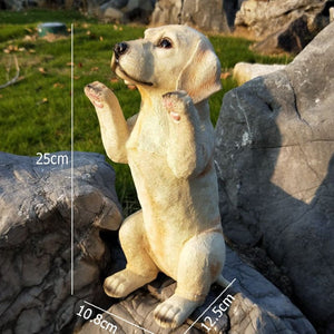 Double Wave Labrador Garden Statue-Home Decor-Dogs, Home Decor, Labrador, Statue-1