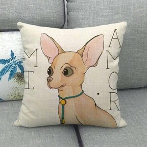 Eat Play Love French Bulldog Cushion Cover-Home Decor-Cushion Cover, Dogs, French Bulldog, Home Decor-Chihuahua - Mi Amor-6