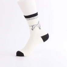 Load image into Gallery viewer, Embroidered Dalmatian Cotton SocksSocks