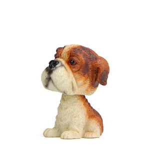 Image of a miniature english bulldog bobblehead