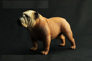 Image of a cutest brown color English Bulldog statue figurine