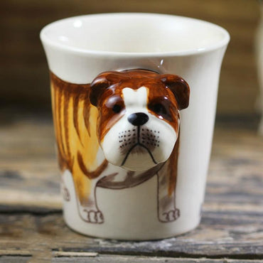 English Bulldog Love 3D Ceramic Cup