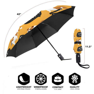 English Bulldog Love Automatic Umbrellas-Accessories-Accessories, Dogs, English Bulldog, Umbrella-11