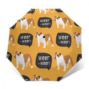 English Bulldog Love Automatic Umbrellas-Accessories-Accessories, Dogs, English Bulldog, Umbrella-14