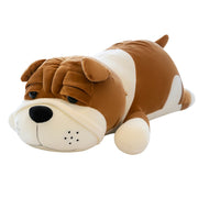 English Bulldog Love Huggable Stuffed Animal Plush Pillow Medium to G