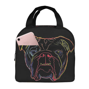 Image of an insulated Bulldog lunch bag with exterior pocket