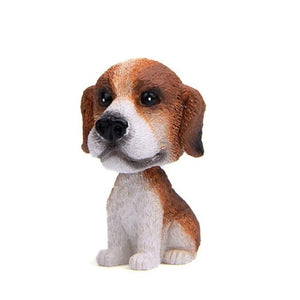 English Bulldog Love Miniature Car Bobblehead-Car Accessories-Bobbleheads, Car Accessories, Dogs, English Bulldog, Figurines-Beagle-8