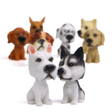 English Bulldog Love Miniature Car BobbleheadCar