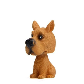 English Bulldog Love Miniature Car BobbleheadCarGreat Dane - Chocolate