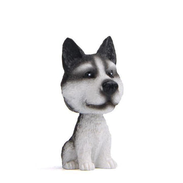 English Bulldog Love Miniature Car BobbleheadCarHusky