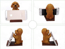 Load image into Gallery viewer, English Bulldog Love Resin and Wood Cell Phone HolderCell Phone Accessories