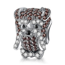 Load image into Gallery viewer, English Bulldog Love Silver Charm BeadDog Themed Jewellery