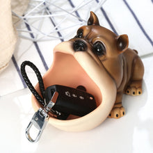 Load image into Gallery viewer, English Bulldog Love Small Tabletop Organiser Statues-Home Decor-Dogs, English Bulldog, Home Decor, Statue-Brown-2