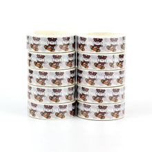 Load image into Gallery viewer, Image of English Bulldog masking tape in the most adorable infinite Bulldogs design