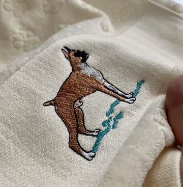 English Springer Spaniel Love Large Embroidered Cotton Towel - Series 1-Home Decor-Dogs, English Springer Spaniel, Home Decor, Towel-12