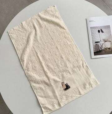 English Springer Spaniel Love Large Embroidered Cotton Towel - Series 1-Home Decor-Dogs, English Springer Spaniel, Home Decor, Towel-Yorkshire Terrier-23