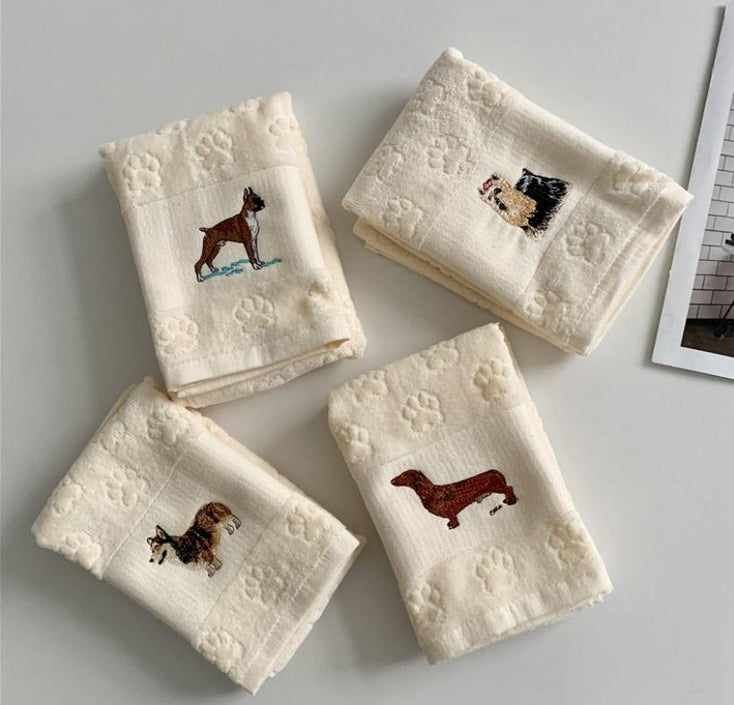 English Springer Spaniel Love Large Embroidered Cotton Towel - Series 1-Home Decor-Dogs, English Springer Spaniel, Home Decor, Towel-27