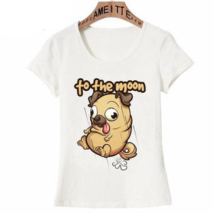 Farting Pug Love Womens T Shirt-Apparel-Apparel, Dogs, Pug, T Shirt, Z1-2