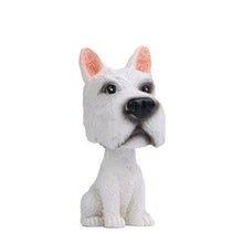 Load image into Gallery viewer, Fawn Great Dane Miniature Car BobbleheadCarGreat Dane - White
