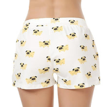 Load image into Gallery viewer, Fawn Pug Love Women&#39;s Sleeping Shorts-Apparel-Apparel, Dogs, Pajamas, Pug-3