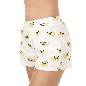 Fawn Pug Love Women's Sleeping Shorts-Apparel-Apparel, Dogs, Pajamas, Pug-4