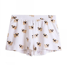 Load image into Gallery viewer, Fawn Pug Love Women&#39;s Sleeping Shorts-Apparel-Apparel, Dogs, Pajamas, Pug-5