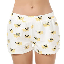Load image into Gallery viewer, Fawn Pug Love Women&#39;s Sleeping Shorts-Apparel-Apparel, Dogs, Pajamas, Pug-7