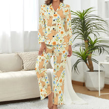 Load image into Gallery viewer, image of labrador pajama set for women in light green