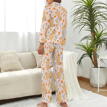 Load image into Gallery viewer, image of labrador pajama set for women in blush peach pink - back view