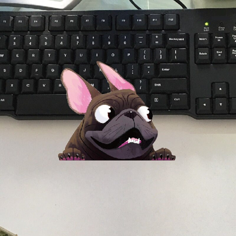 French Bulldog Car Sticker Black