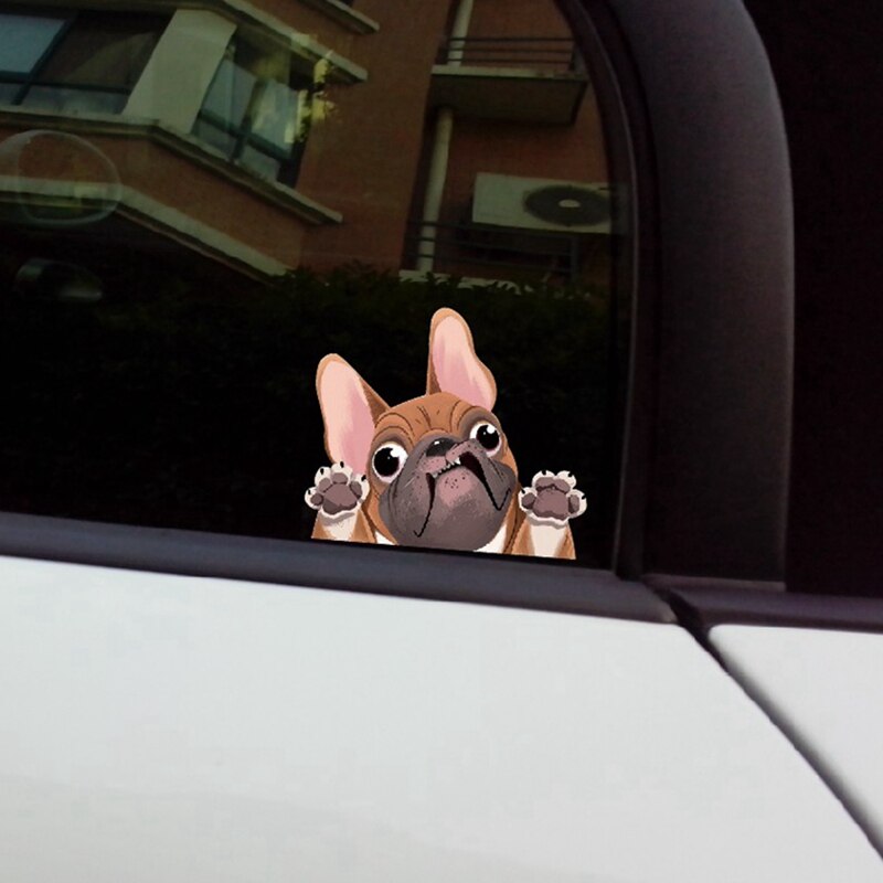 French Bulldog Car Sticker Fawn