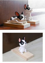 Load image into Gallery viewer, Collage image of a cutest standing and on belly french bulldog door stopper