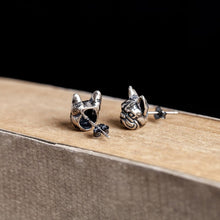 Load image into Gallery viewer, Image of cutest french bulldog earrings in a beautiful and lifelike French Bulldog design