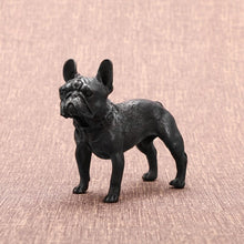 Load image into Gallery viewer, Image of black french bulldog figurine with intricate French Bulldog detailing