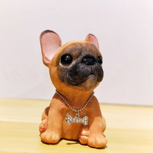 Load image into Gallery viewer, Image of a sitting french bulldog figurine in the color tan
