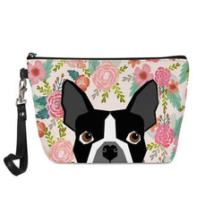 Load image into Gallery viewer, French Bulldog in Bloom Make Up BagAccessoriesBoston Terrier