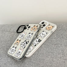 Load image into Gallery viewer, Image of two french bulldog iphone cases on the couch